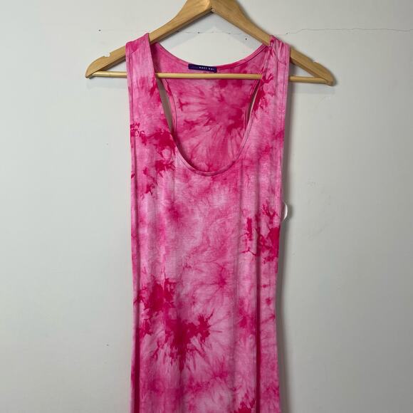 West Kei Pink Tie Dye Racer Back Maxi Dress Size S - Picture 6 of 7